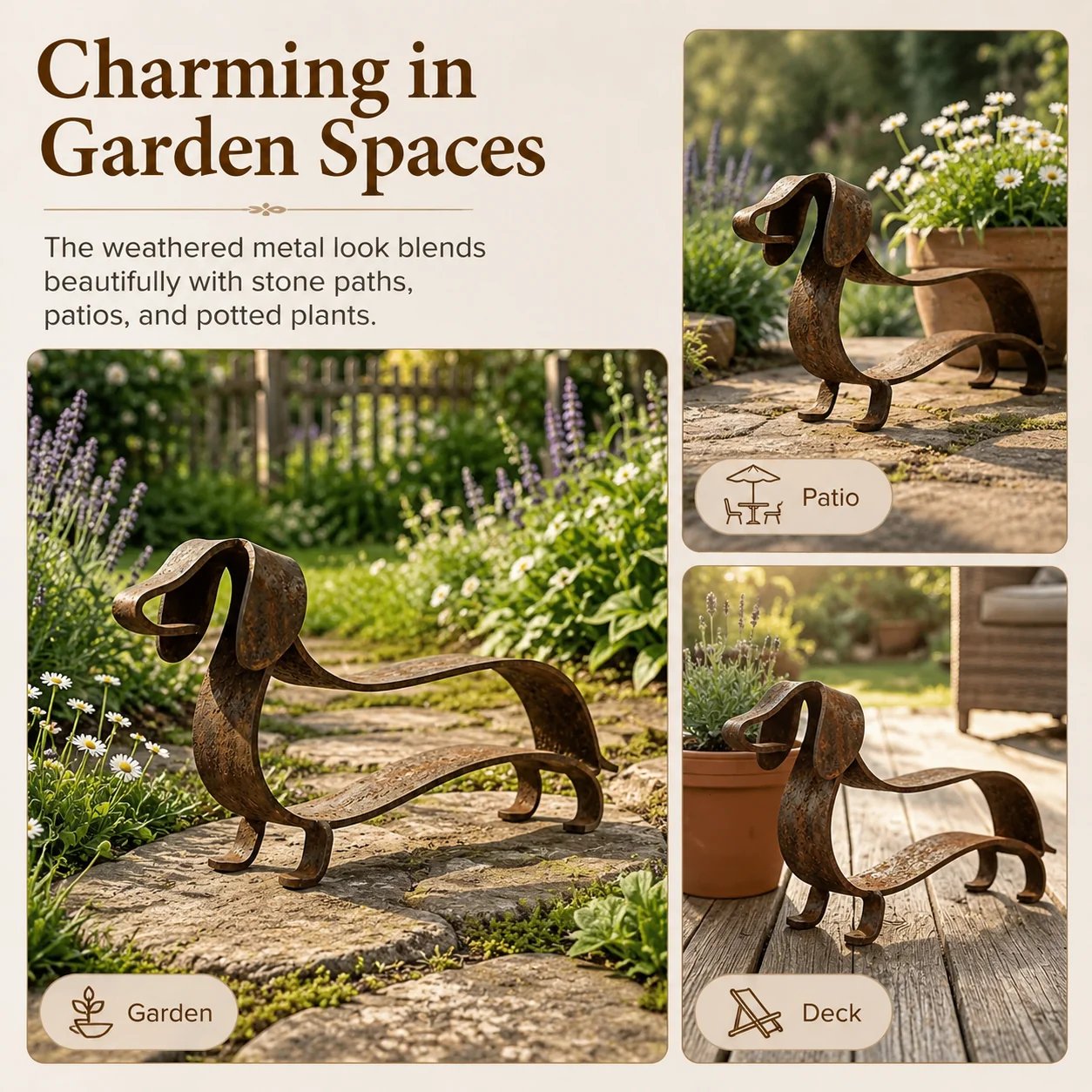 Rustic Charm, Dachshund Style — Metal Sculpture for Home & Garden  (📦Buy 2 Free Shipping)