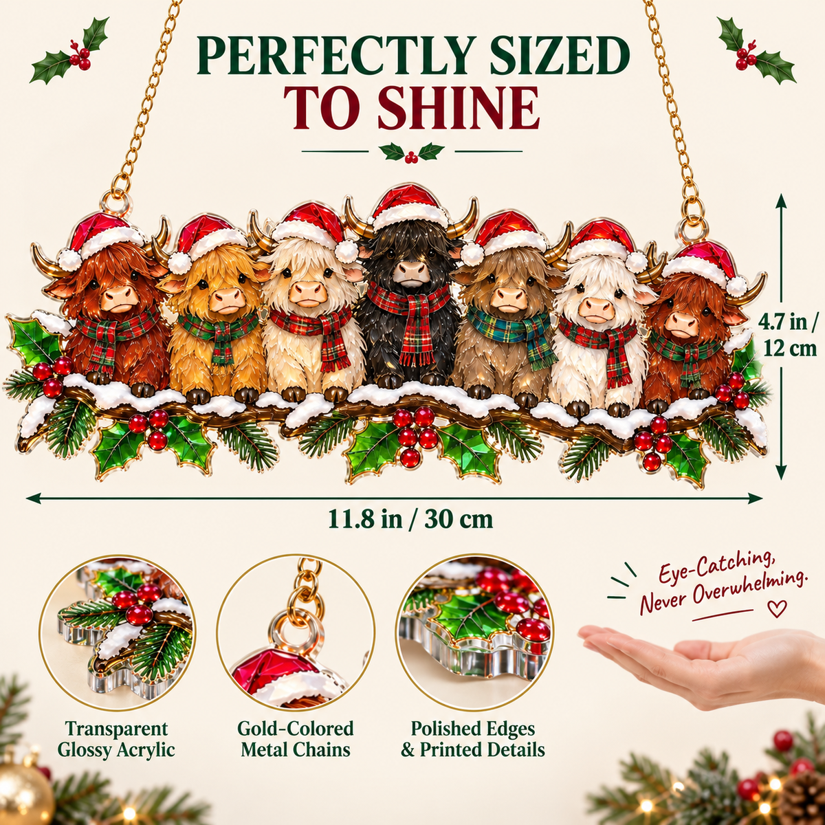 ✨ Whimsical Christmas Window Suncatchers – 11 Whimsical Stained-Glass Window Designs🎄