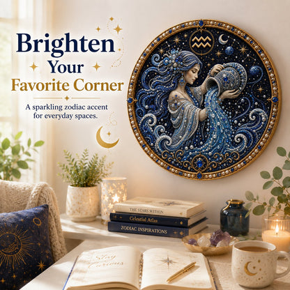 🔥HOT SALE 49% OFF – ✨ Premium 3D Pearl 12 Zodiac Signs Art Kit | Luxury Flocked Canvas with Scratch-Resistant Non-Fading Pearl Beads DIY Handmade Astrology Decor ♈🌙💎