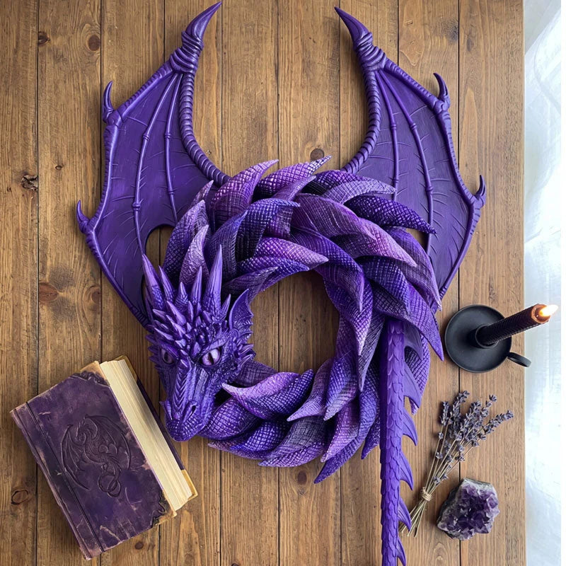 Last day 50% OFF-🐉Handmade Dragon Wreath