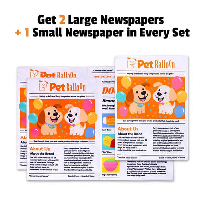 Pet Newspaper Crinkle Toy Set – Fun Chew, Tug & Teething Toy for Dogs