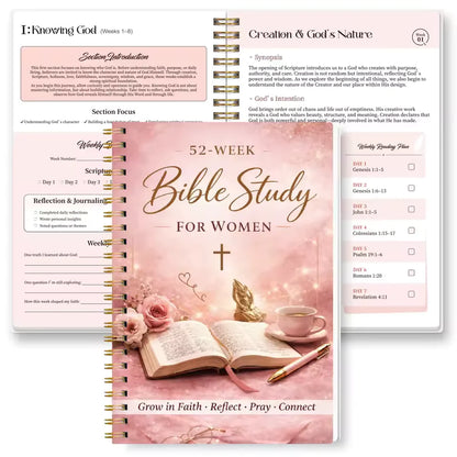 ✝️🙏The Bible in a Year for Women: 52-Week Guided Study📚(📦Buy 2 Free Shipping)