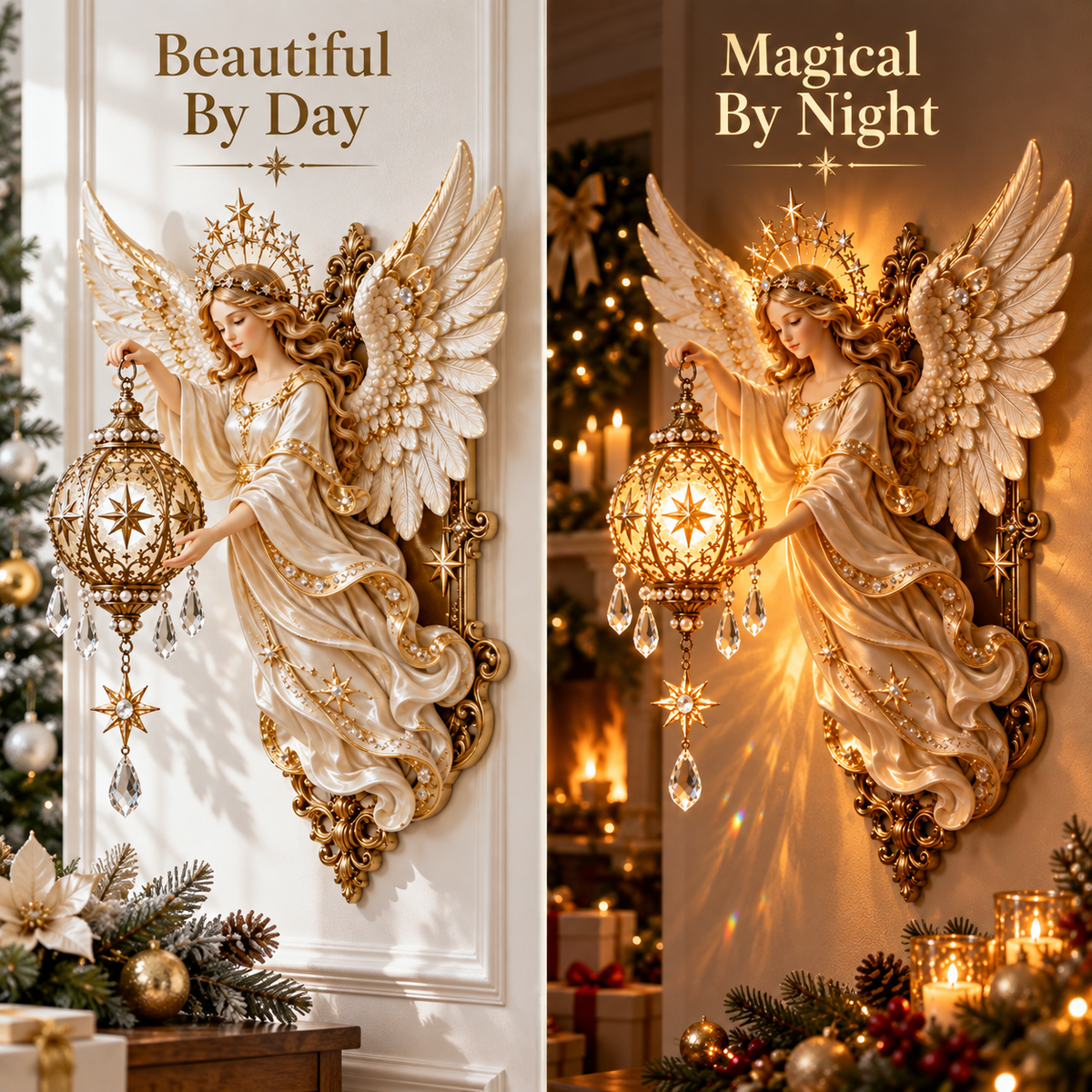 🔥Last Day 49% OFF🔥🌟 Celestial Angel Christmas Wall Light™