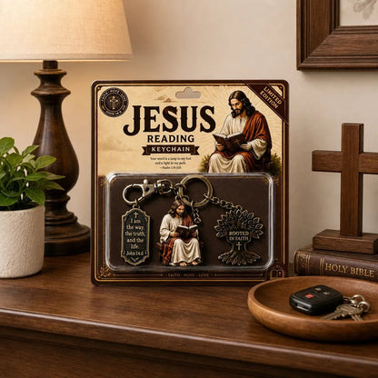 🔥DERNIER JOUR 50% DE RÉDUCTION - ✝Porte-clés Lecture de Jésus