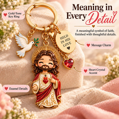 🔥LAST DAY 50% OFF-Emotional Support Jesus Keychain | Always With You Gift Set with Message Card