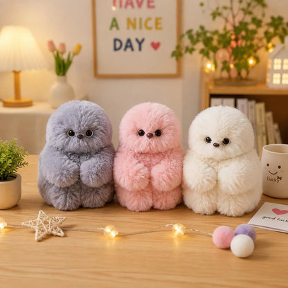 🦉 3-in-1 Interactive Owl Keychain – Talk, Sing & Turn Head – Cute Plush Pendant for Bags, Keys & Cars