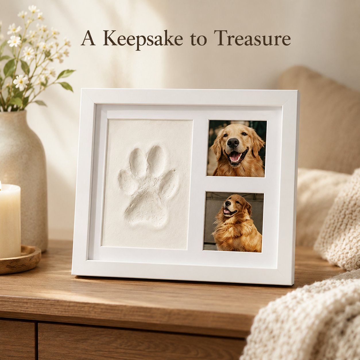 ❤️ Pet Lover Gift Sale 65% OFF – Pet Paw Print Memorial Frame Kit | A Keepsake to Treasure