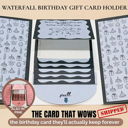 🎁LAST DAY 50% OFF - 🎂✨ Handmade Waterfall Birthday Gift Card Booklet💖