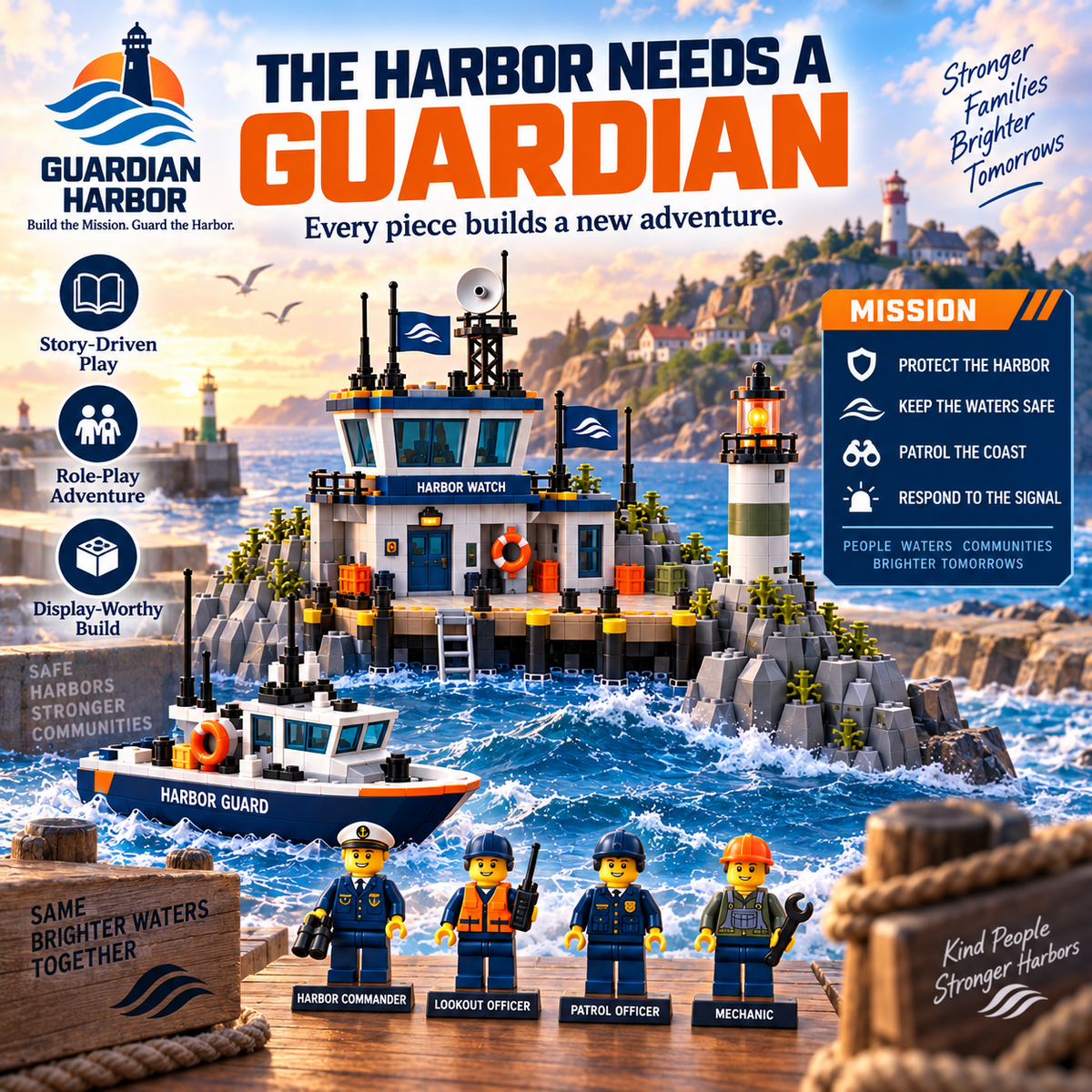 ⚓ Guardian Harbor Building Block Set
