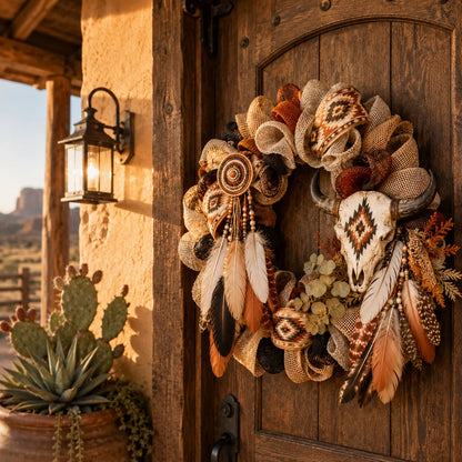 🏜️Boho Southwestern Front Door Wreath