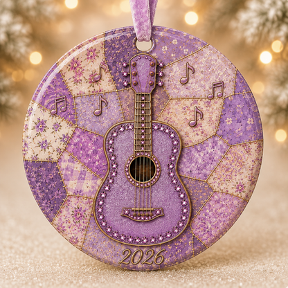 🎁Last Day 60% OFF - Guitar Memorial Heart Ornament🎵