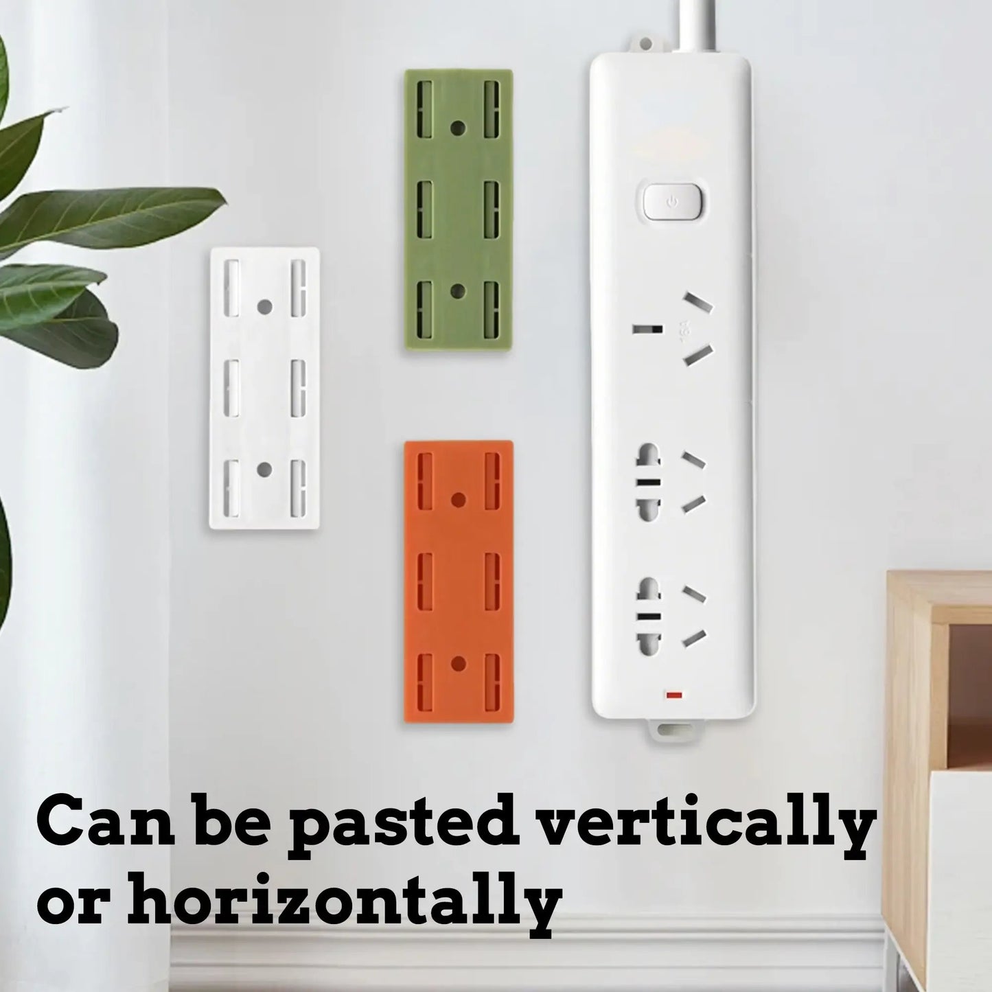 🔥LAST DAY 49% OFF - 🛠️🔌10 Counts Adhesive Punch-Free Socket Holder