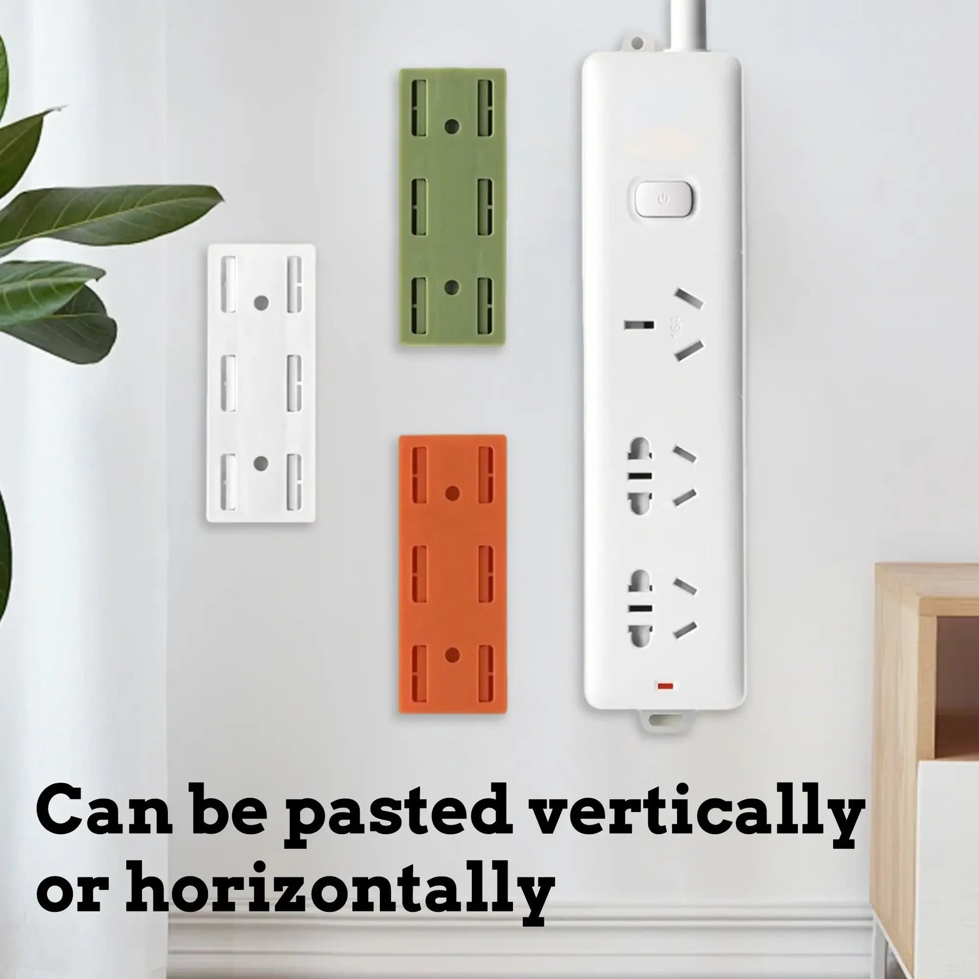 🔥LAST DAY 49% OFF - 🛠️🔌10 Counts Adhesive Punch-Free Socket Holder