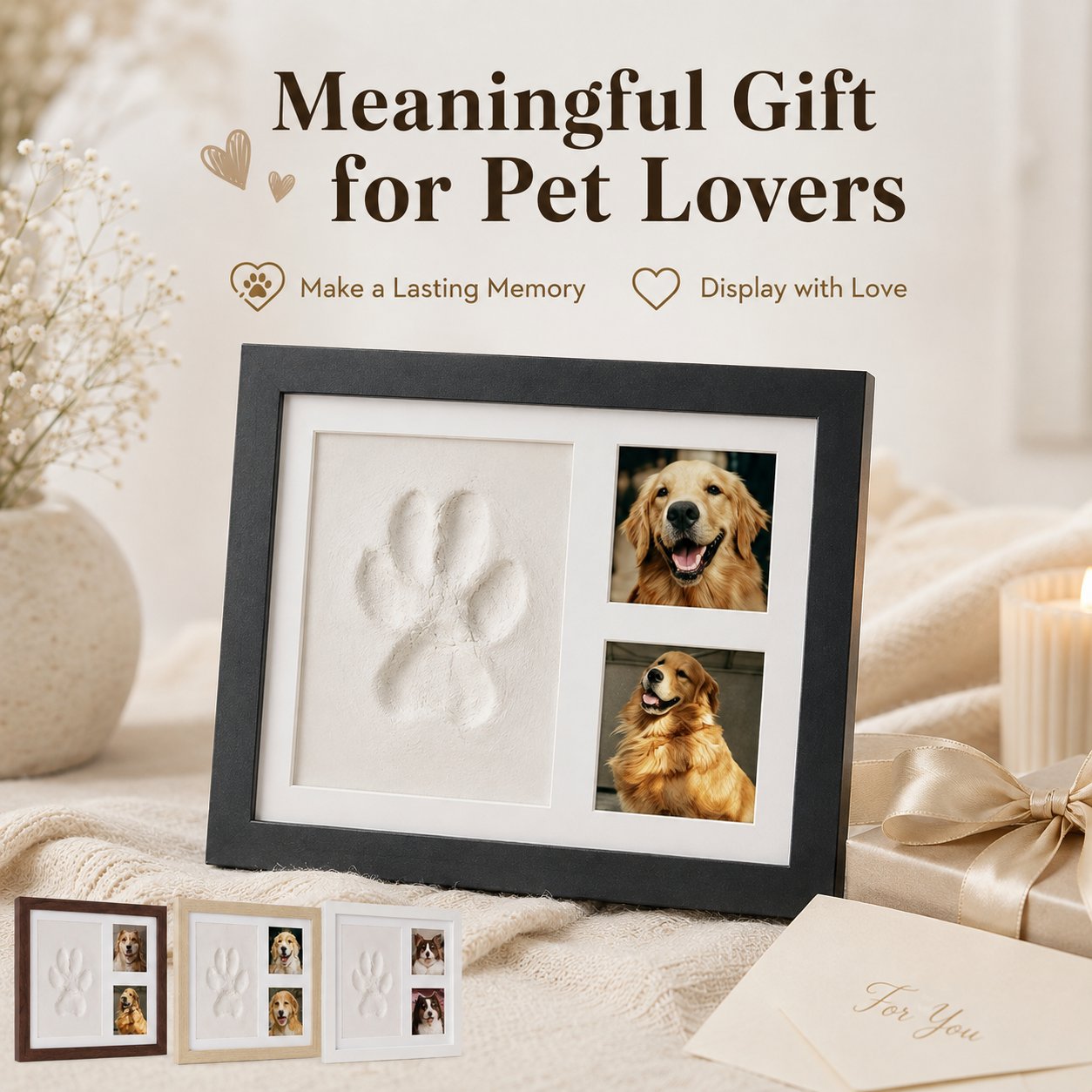 ❤️ Pet Lover Gift Sale 65% OFF – Pet Paw Print Memorial Frame Kit | A Keepsake to Treasure