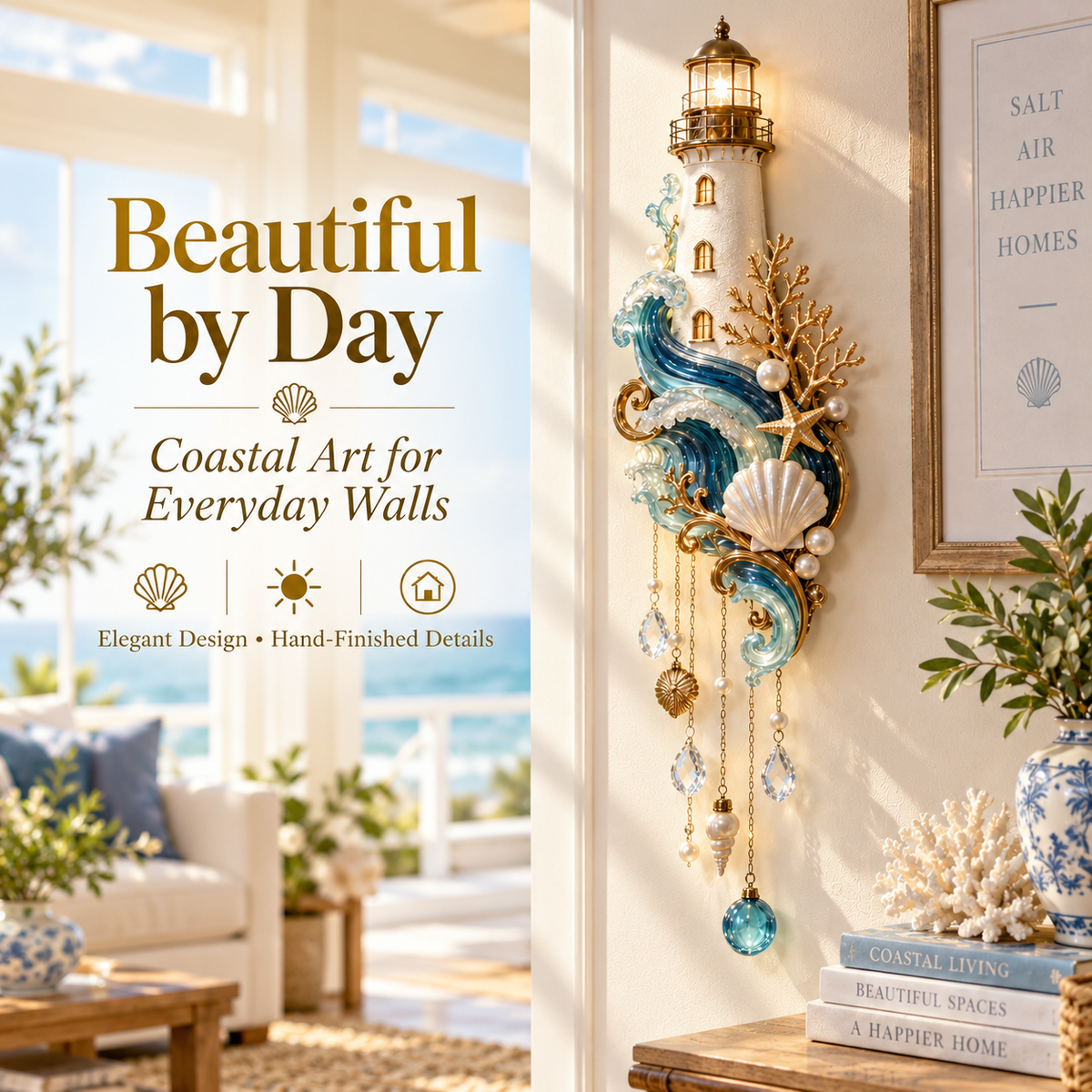 🔥Last Day 49% OFF🗼🌊 Lighthouse Tide Wall Light™ – Lighted Coastal Wall Decor