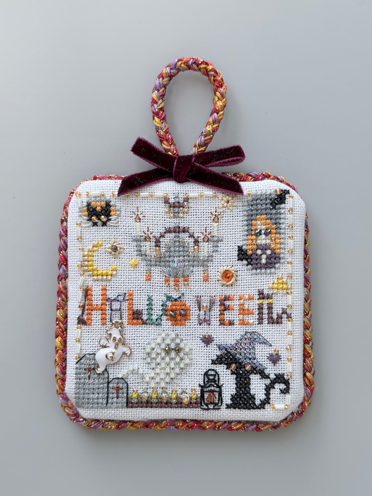 🎃Halloween Cross Stitch Kit – Beginner Friendly