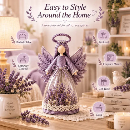 ⏳ Last Day 49% OFF – 👼 Blooming Guardian Angel Light | Floral LED Angel in Lavender, Rose & Sage ✨
