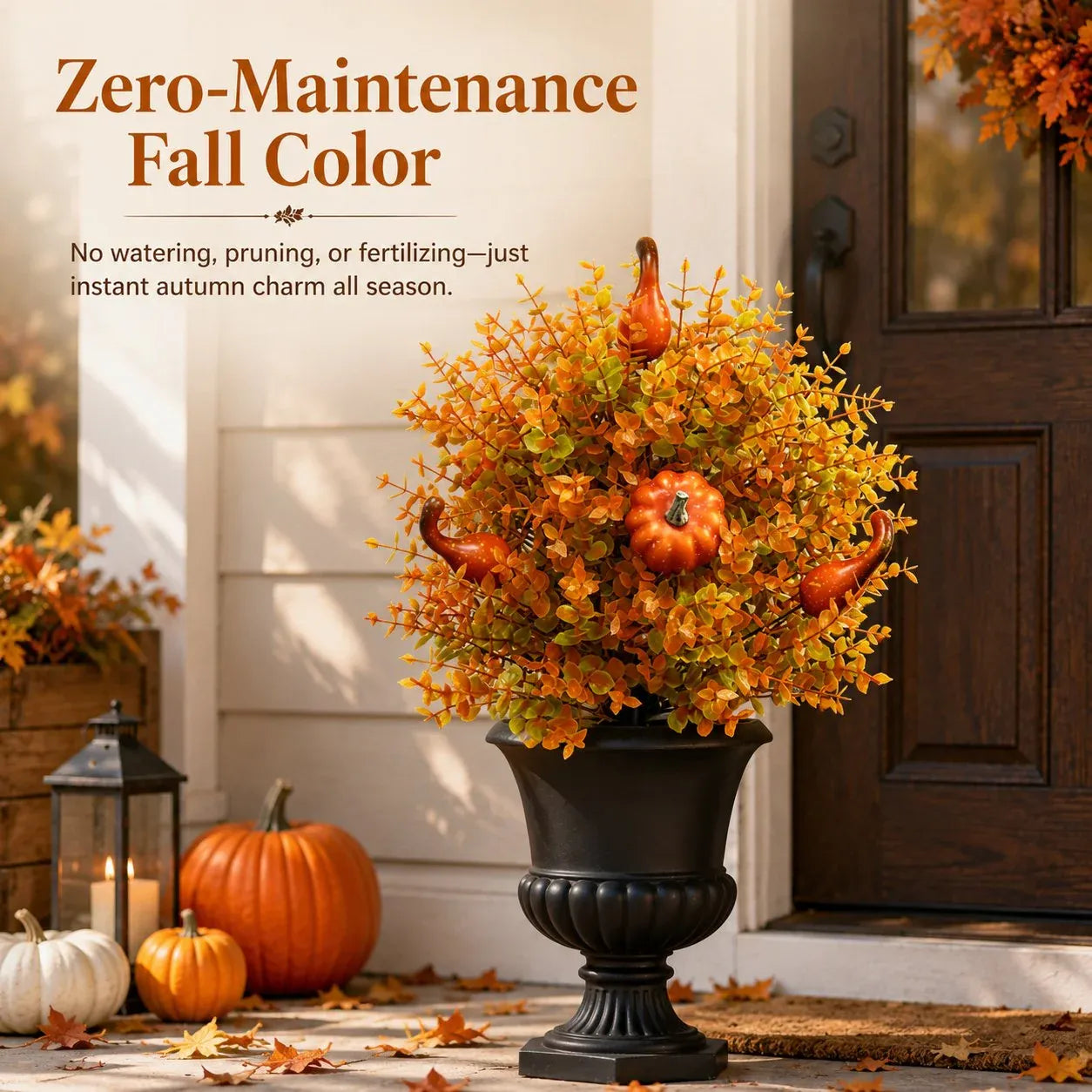 💥 LAST DAY 49% OFF🔥 Artificial Fall Pumpkin Tree Stakes