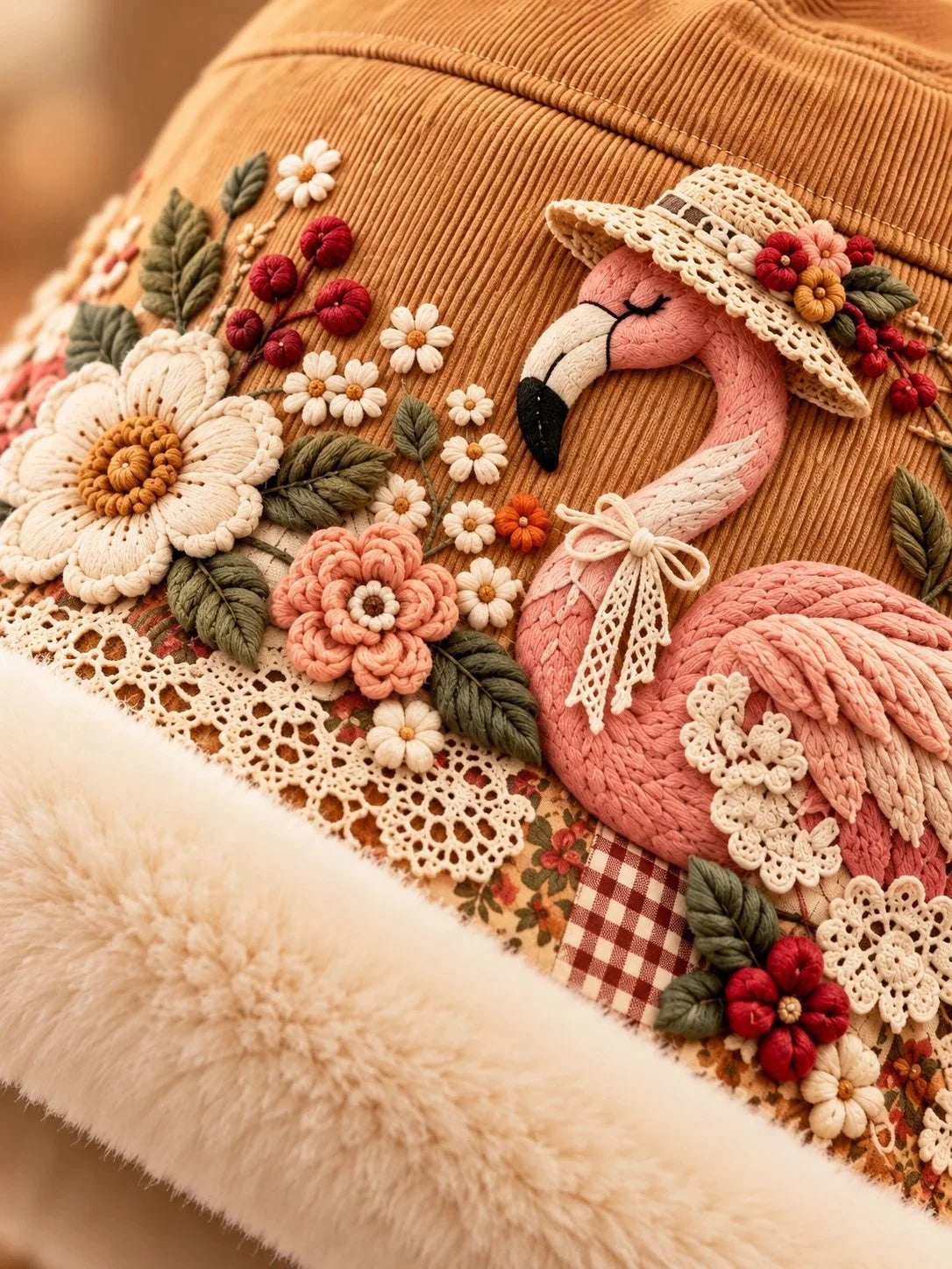 🌸 Women’s Cozy Plush-Lined Winter Bucket Hat – Floral & Animal Designs (📦Buy 3 Free Shipping)