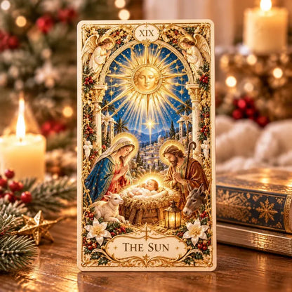 🔥LAST DAY 70% OFF✨The Holy Night Tarot – Christmas Sacred Edition 🎄