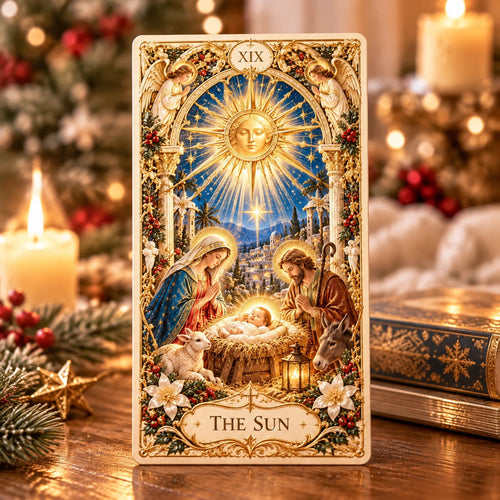 🔥LAST DAY 70% OFF✨The Holy Night Tarot – Christmas Sacred Edition 🎄