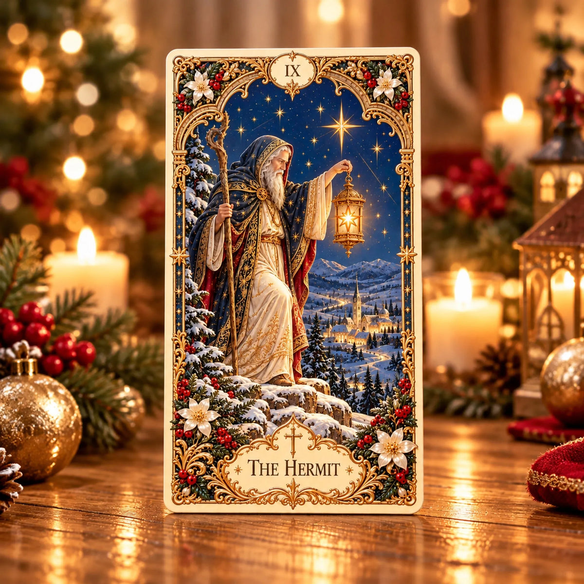 🔥LAST DAY 70% OFF✨The Holy Night Tarot – Christmas Sacred Edition 🎄