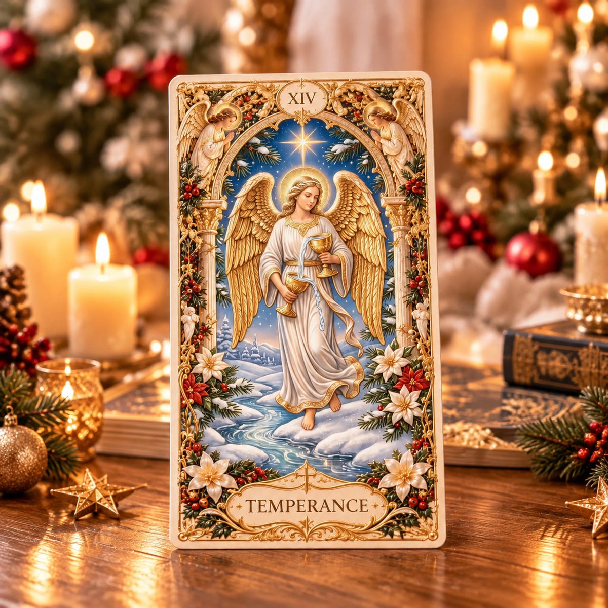 🔥LAST DAY 70% OFF✨The Holy Night Tarot – Christmas Sacred Edition 🎄