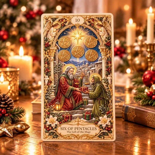 🔥LAST DAY 70% OFF✨The Holy Night Tarot – Christmas Sacred Edition 🎄