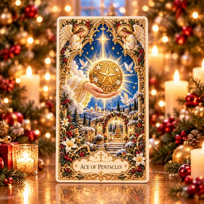 🔥LAST DAY 70% OFF✨The Holy Night Tarot – Christmas Sacred Edition 🎄