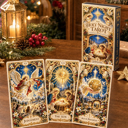 🔥LAST DAY 70% OFF✨The Holy Night Tarot – Christmas Sacred Edition 🎄