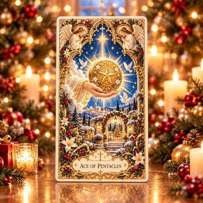🔥LAST DAY 70% OFF✨The Holy Night Tarot – Christmas Sacred Edition 🎄