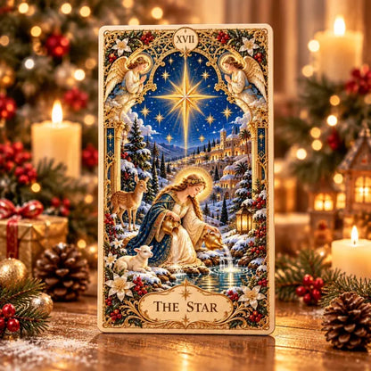 🔥LAST DAY 70% OFF✨The Holy Night Tarot – Christmas Sacred Edition 🎄