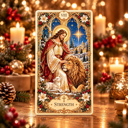 🔥LAST DAY 70% OFF✨The Holy Night Tarot – Christmas Sacred Edition 🎄