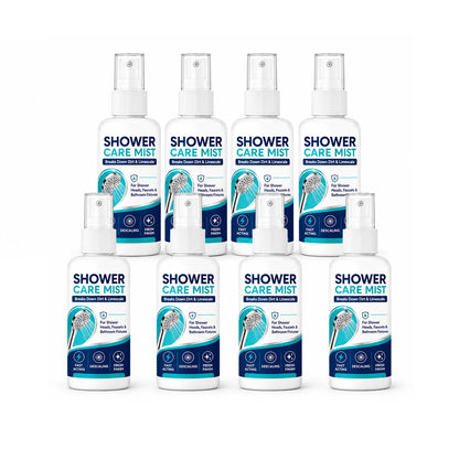 🚿✨Fast-Acting Shower Limescale Remover Spray – Dissolves stubborn mineral deposits & hard water stains. Restores water flow & shine – just spray & wipe! 🧼💪