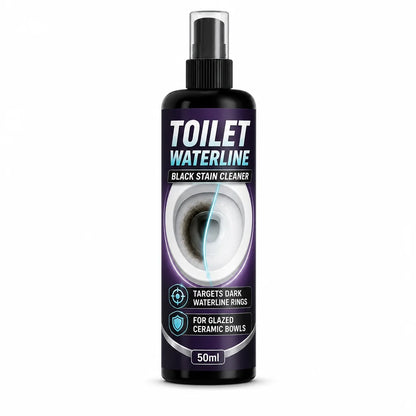 Toilet flush cleaner removes black stains and scale from the waterline and stubborn dirt.
