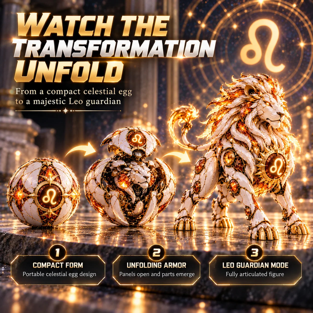🌌 Zodiac Guardian Eggs™ – Transforming Celestial Guardian Collection