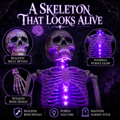 🎃Halloween Early Bird Special 60% OFF 💀Skeleton Solar Light Garden Stake