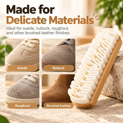🎁 Buy 1, Get 1 FREE (Free Cleaner)👟 Suede Shoe Cleaning Brush for Everyday Dirt