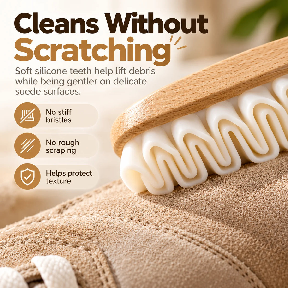 🎁 Buy 1, Get 1 FREE (Free Cleaner)👟 Suede Shoe Cleaning Brush for Everyday Dirt