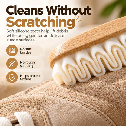 🎁 Buy 1, Get 1 FREE (Free Cleaner)👟 Suede Shoe Cleaning Brush for Everyday Dirt