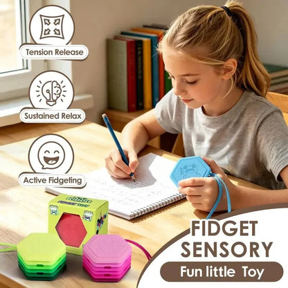 🐸Food-Grade Silicone Clicky Frog Sensory Squeeze Toy – Portable Multi-Layer Fidget Fun