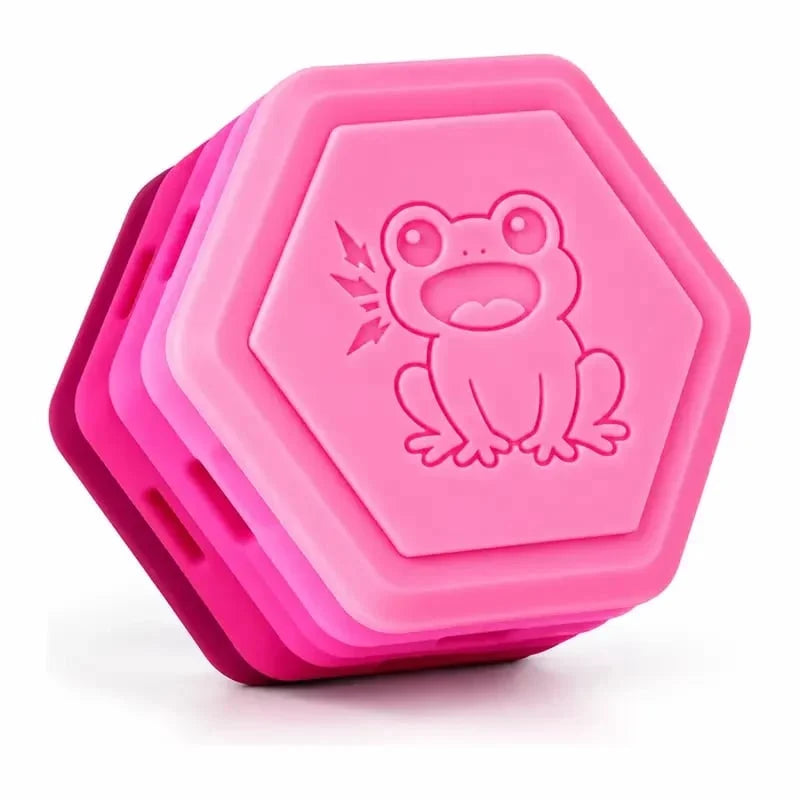🐸Food-Grade Silicone Clicky Frog Sensory Squeeze Toy – Portable Multi-Layer Fidget Fun