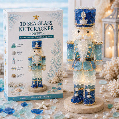 🌊✨ DIY 3D Sea Glass Art Kit – Coastal & Christmas Collection