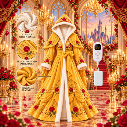 👑 Cotitoc™ Heated Princess Robe – Cozy warmth for cold days