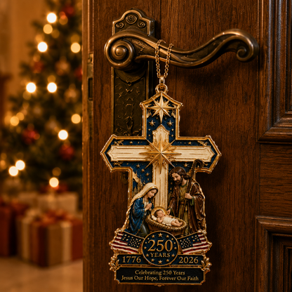 🔥Cross-Shaped Jesus Nativity Christmas Tree Ornament