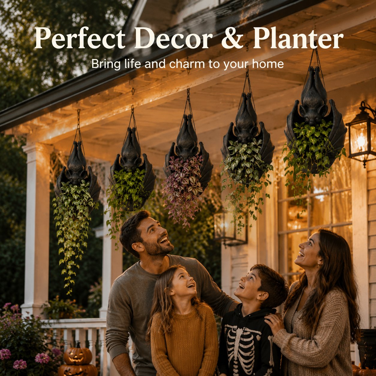 Hanging Bat Plant Pot