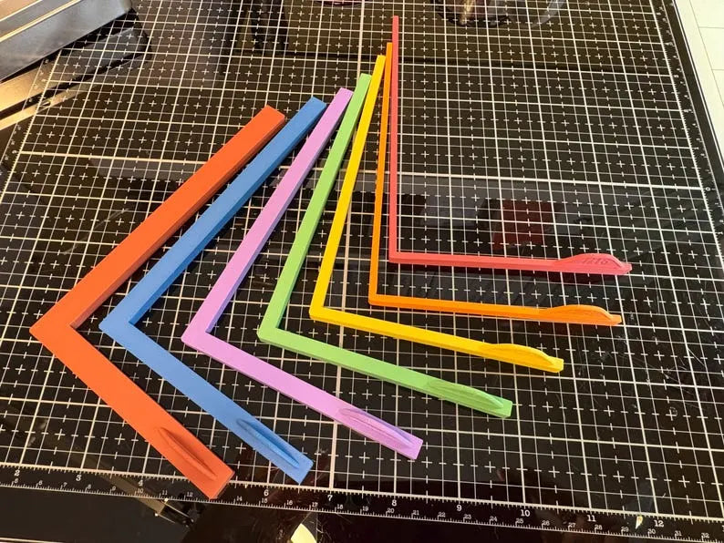 Ensemble de guides d'alignement pour travaux manuels en papier avec étui