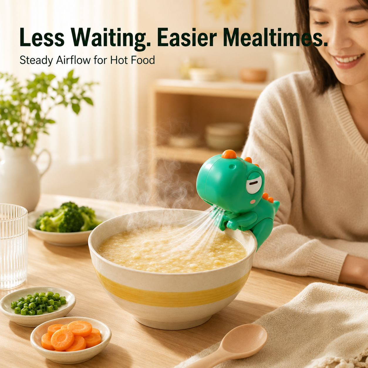 🔥55% OFF Hot Sale 🥣 Clip On Food Cooling Fan 🌬️