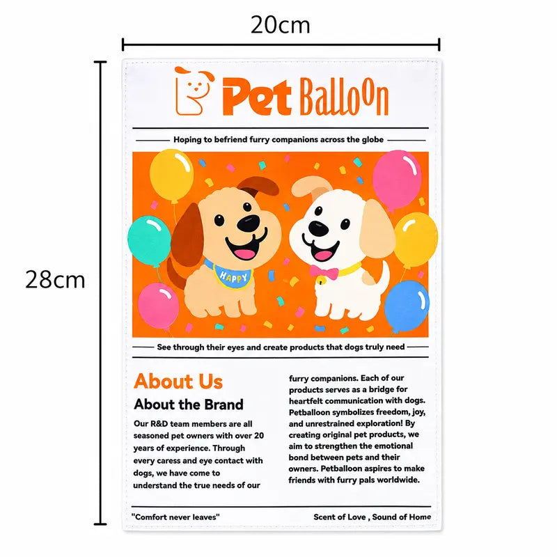 Pet Newspaper Crinkle Toy Set – Fun Chew, Tug & Teething Toy for Dogs