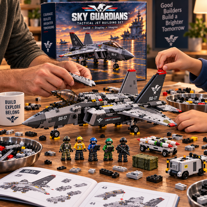 🔥 Last Day 50% OFF ✈️ Sky Guardians™ SG-17 Tactical Jet Building Set